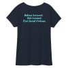 Women’s Fitted V-Neck T-Shirt | "End Sexual Violence" - Image 4