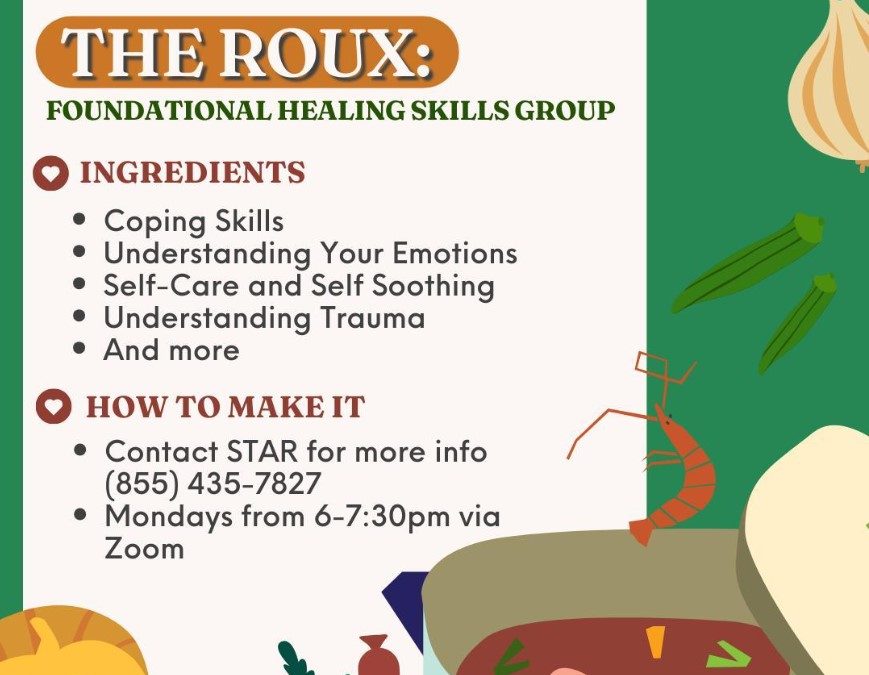 The Roux: Healing Skills Group (Virtual)